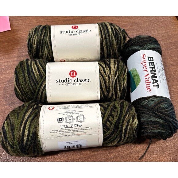 Other - Camo Colored Yarn lot
